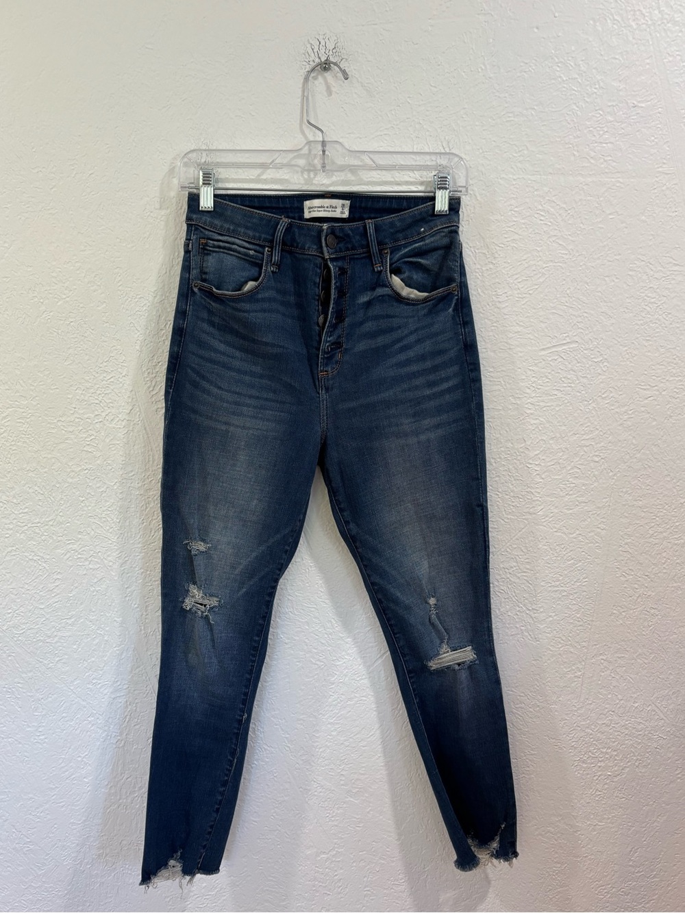 Abercrombie & Fitch Curve Love High Rise Super Skinny Ankle Jeans